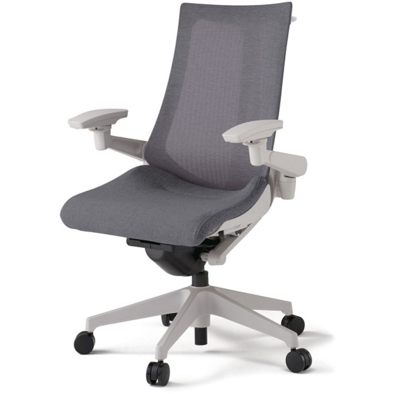 KG-477JEHM1GNT3 アクトチェア 可動肘 ハンガー ランバーサポートなし 樹脂脚 メッシュJE ウレタンキャスター<配送時組立サービス付> 1台 イトーキ 【通販モノタロウ】