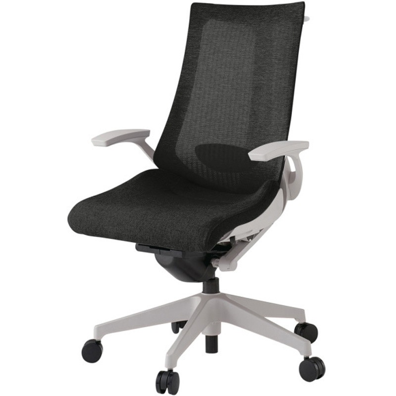 KG-455JEHM1GNT1 アクトチェア 固定肘 ハンガー ランバーサポート付 樹脂脚 メッシュJE ウレタンキャスター<配送時組立サービス付> 1台 イトーキ 【通販モノタロウ】