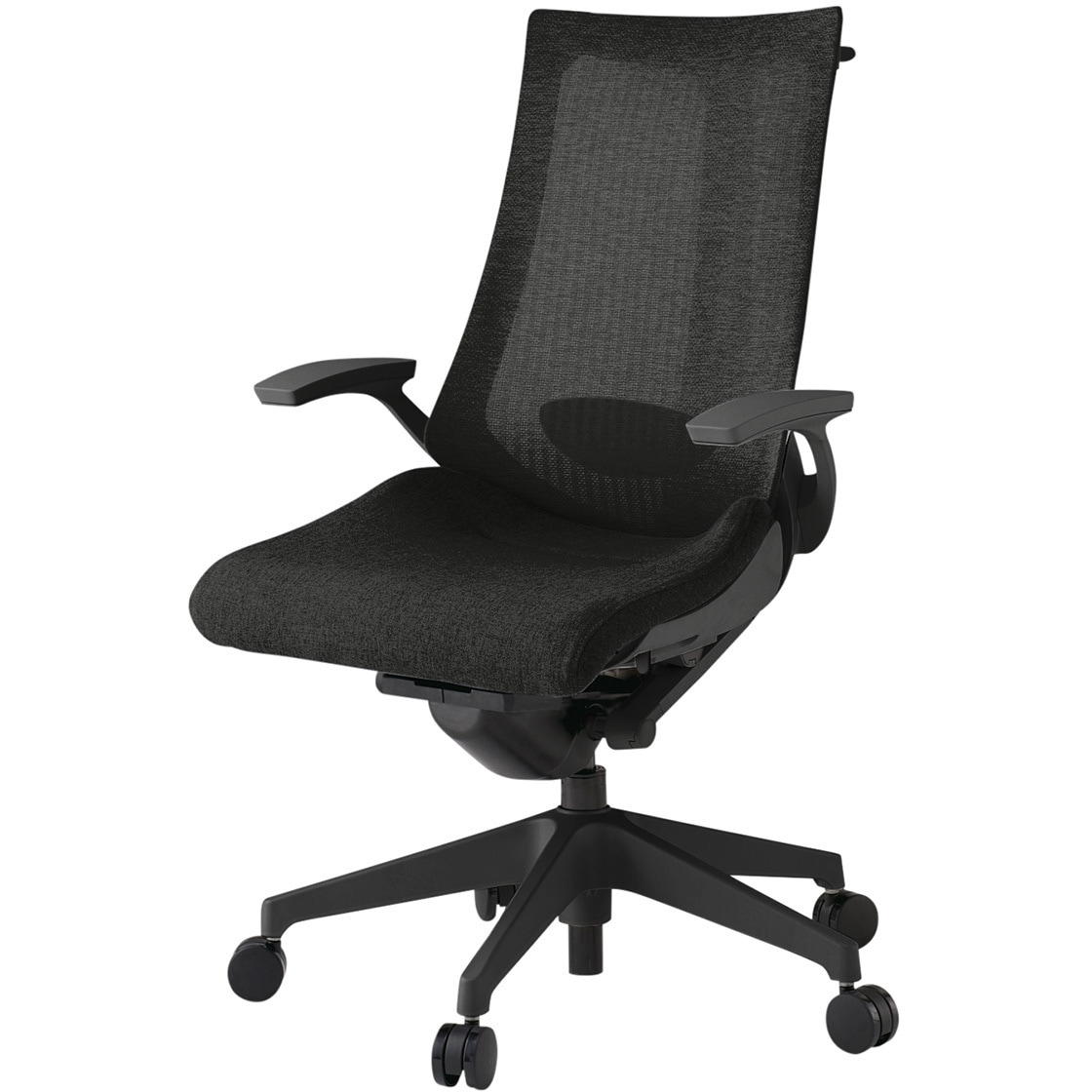 KG-455JEHM1T1T1 アクトチェア 固定肘 ハンガー ランバーサポート付 樹脂脚 メッシュJE ウレタンキャスター<配送時組立サービス付> 1台 イトーキ 【通販モノタロウ】