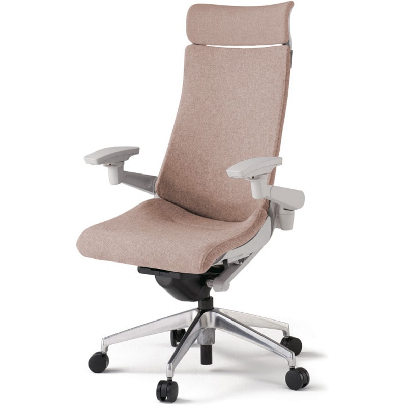 KG-437SAE1ZNF6 アクトチェア エクストラハイバック 可動肘 ランバーサポートなし アルミミラー脚 クロスSA ナイロンキャスター<配送時組立サービス付> 1台 イトーキ 【通販モノタロウ】