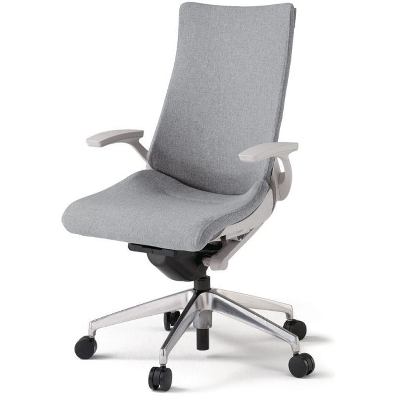 KG-435SAM1ZNT7 アクトチェア 固定肘 ランバーサポートなし アルミミラー脚 クロスSA ウレタンキャスター<配送時組立サービス付> 1台 イトーキ 【通販モノタロウ】