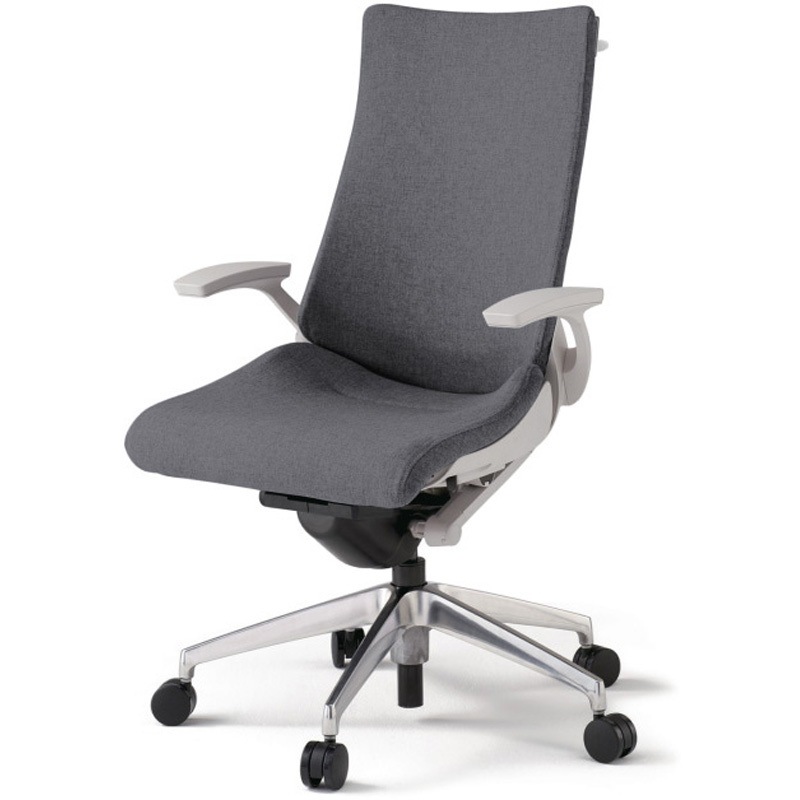 KG-435SAHM1ZNT3 アクトチェア 固定肘 ハンガー ランバーサポートなし アルミミラー脚 クロスSA ウレタンキャスター<配送時組立サービス付> 1台 イトーキ 【通販モノタロウ】