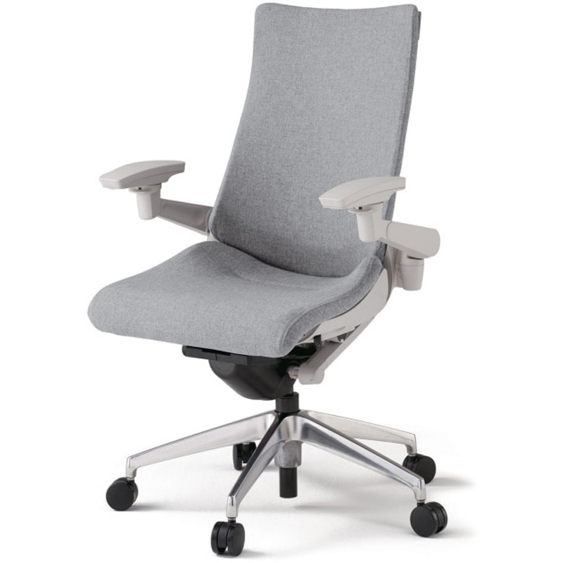 KG-417SAM1ZNT7 アクトチェア 可動肘 ランバーサポート付 アルミミラー脚 クロスSA ウレタンキャスター<配送時組立サービス付> 1台 イトーキ 【通販モノタロウ】 76,890円