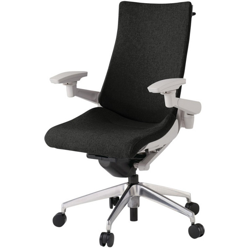 KG-417SAHM1ZNT1 アクトチェア 可動肘 ハンガー ランバーサポート付 アルミミラー脚 クロスSA ウレタンキャスター<配送時組立サービス付> 1台 イトーキ 【通販モノタロウ】