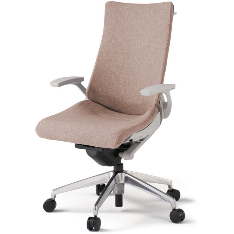 KG-415SAHM1ZNF6 アクトチェア 固定肘 ハンガー ランバーサポート付 アルミミラー脚 クロスSA ウレタンキャスター<配送時組立サービス付> 1台 イトーキ 【通販モノタロウ】