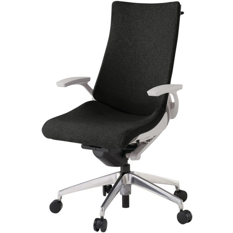 KG-415SAHM1ZNT1 アクトチェア 固定肘 ハンガー ランバーサポート付 アルミミラー脚 クロスSA ウレタンキャスター<配送時組立サービス付> 1台 イトーキ 【通販モノタロウ】