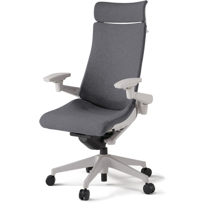 KG-437SAX1GNT3 アクトチェア エクストラハイバック 可動肘 ハンガー ランバーサポートなし 樹脂脚 クロスSA ナイロンキャスター<配送時組立サービス付> 1台 イトーキ 【通販モノタロウ】