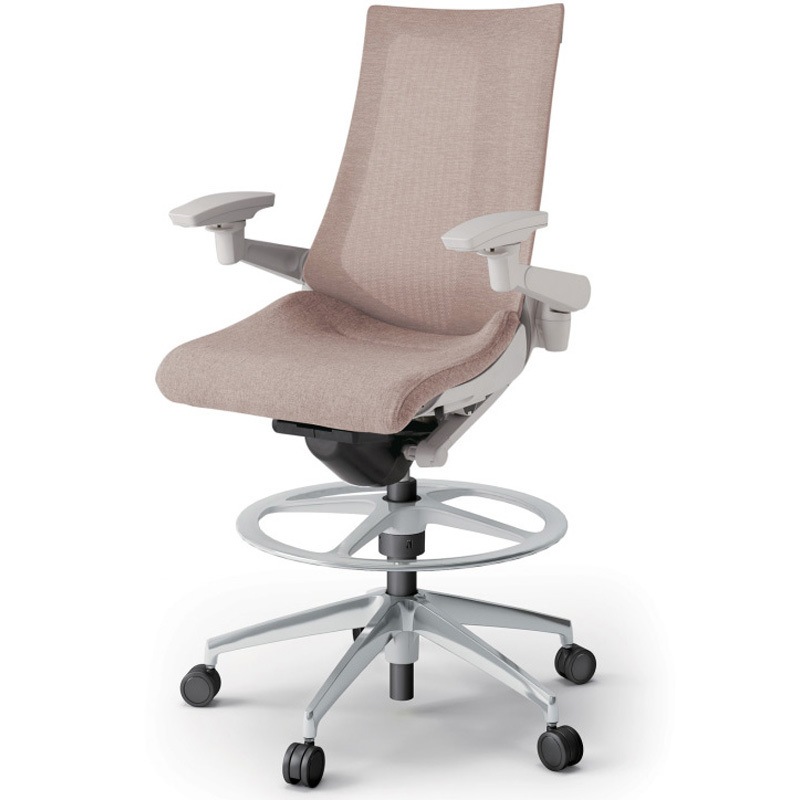 KG-477JEP1ZNF6 アクトチェア ハイポジションタイプ 可動肘 ランバーサポートなし アルミミラー脚 メッシュJE<配送時組立サービス付> 1台 イトーキ 【通販モノタロウ】