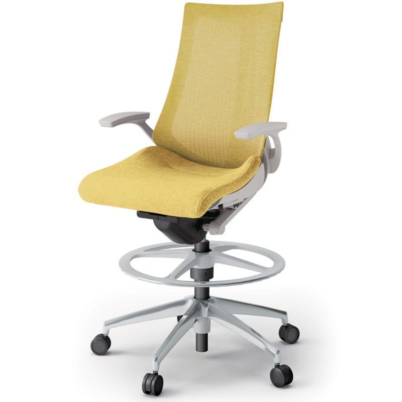 KG-475JEP1ZNU6 アクトチェア ハイポジションタイプ 固定肘 ランバーサポートなし アルミミラー脚 メッシュJE<配送時組立サービス付> 1台 イトーキ 【通販モノタロウ】