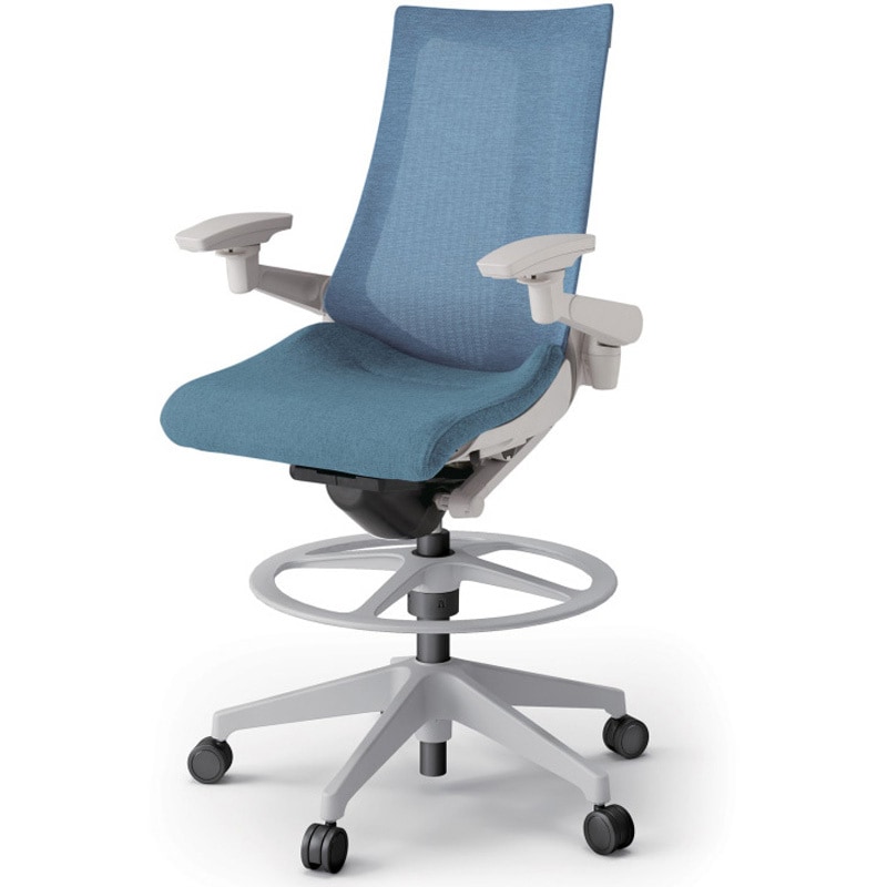 KG-477JEP1GNB4 アクトチェア ハイポジションタイプ 可動肘 ランバーサポートなし 樹脂脚 メッシュJE<配送時組立サービス付> 1台 イトーキ 【通販モノタロウ】