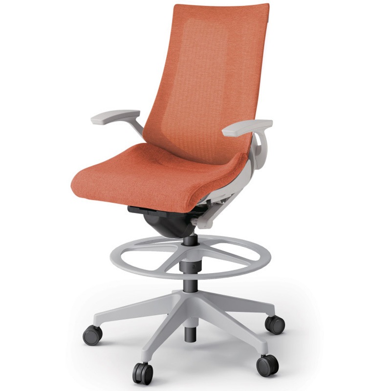 KG-475JEP1GND4 アクトチェア ハイポジションタイプ 固定肘 ランバーサポートなし 樹脂脚 メッシュJE<配送時組立サービス付> 1台 イトーキ 【通販モノタロウ】