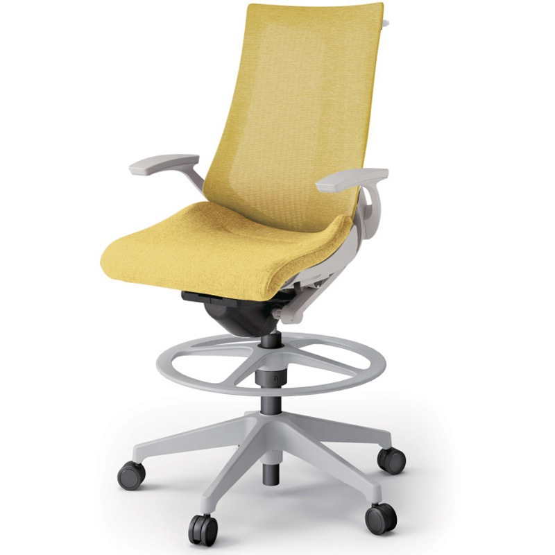 KG-475JEHP1GNU6 アクトチェア ハイポジションタイプ 固定肘 ハンガー ランバーサポートなし 樹脂脚 メッシュJE<配送時組立サービス付> 1台 イトーキ 【通販モノタロウ】