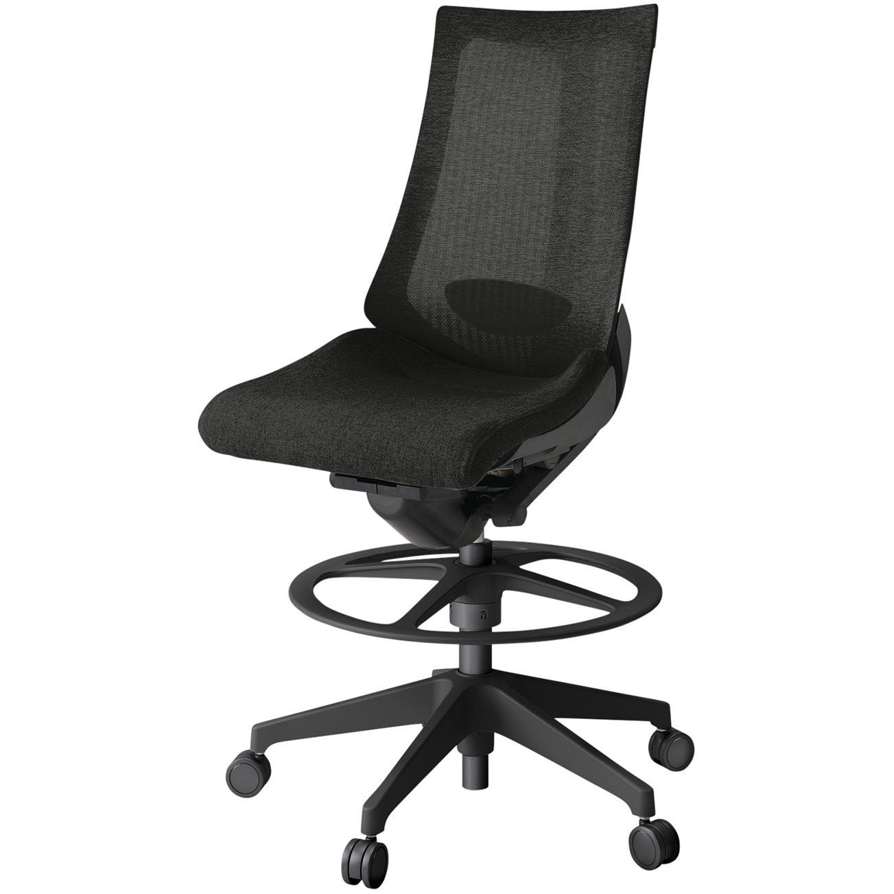 KG-450JEP-T1T1 アクトチェア ハイポジションタイプ 肘なし ランバーサポート付 樹脂脚 メッシュJE<配送時組立サービス付> 1台 イトーキ 【通販モノタロウ】 71,390円