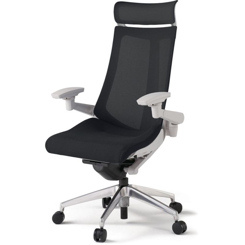 KG-477JVE-ZNT1 アクトチェア エクストラハイバック 可動肘 ランバーサポートなし アルミミラー脚 メッシュJV ナイロンキャスター<配送時組立サービス付> 1台 イトーキ 【通販モノタロウ】 149,800円