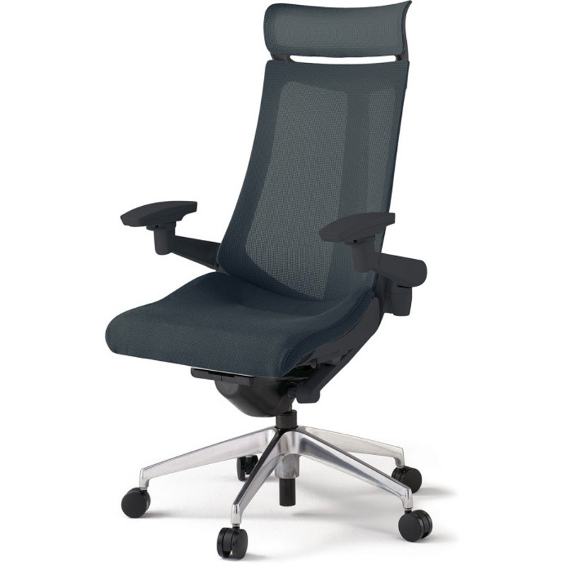 KG-477JVE-ZTW2 アクトチェア エクストラハイバック 可動肘 ランバーサポートなし アルミミラー脚 メッシュJV ナイロンキャスター<配送時組立サービス付> 1台 イトーキ 【通販モノタロウ】