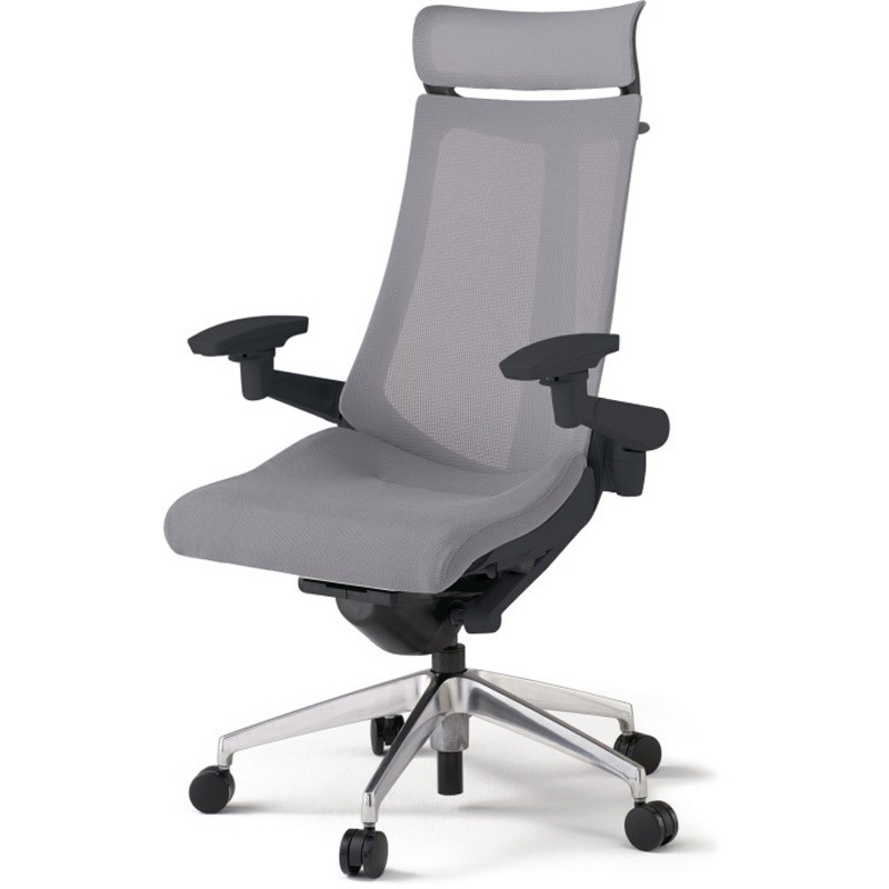 KG-477JVXM-ZTW6 アクトチェア エクストラハイバック 可動肘 ハンガー ランバーサポートなし アルミミラー脚 メッシュJV ウレタンキャスター<配送時組立サービス付> 1台 イトーキ 【通販モノタロウ】