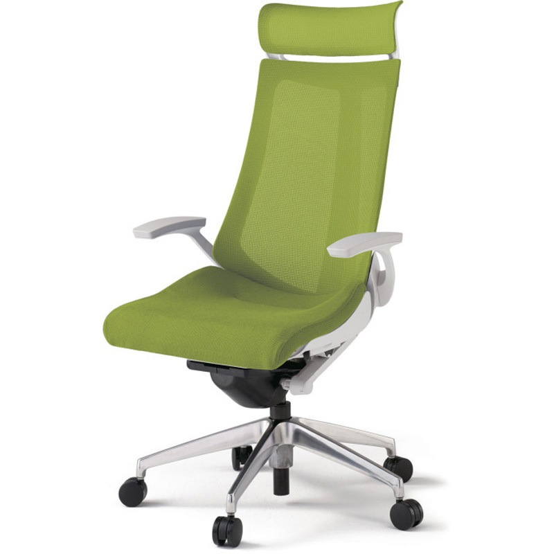 KG-475JVEM-ZWQ6 アクトチェア エクストラハイバック 固定肘 ランバーサポートなし アルミミラー脚 メッシュJV ウレタンキャスター<配送時組立サービス付> 1台 イトーキ 【通販モノタロウ】