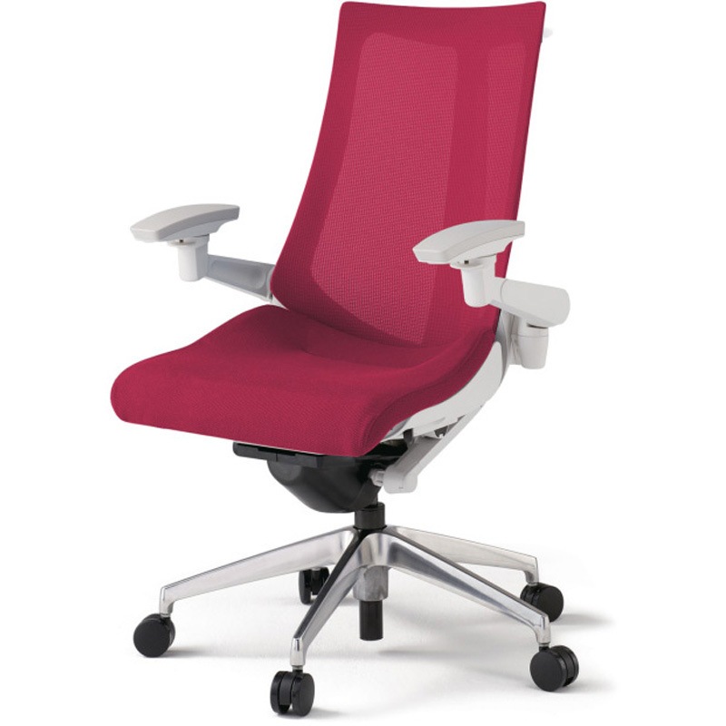 KG-477JVH-ZWM4 アクトチェア 可動肘 ハンガー ランバーサポートなし アルミミラー脚 メッシュJV ナイロンキャスター<配送時組立サービス付> 1台 イトーキ 【通販モノタロウ】