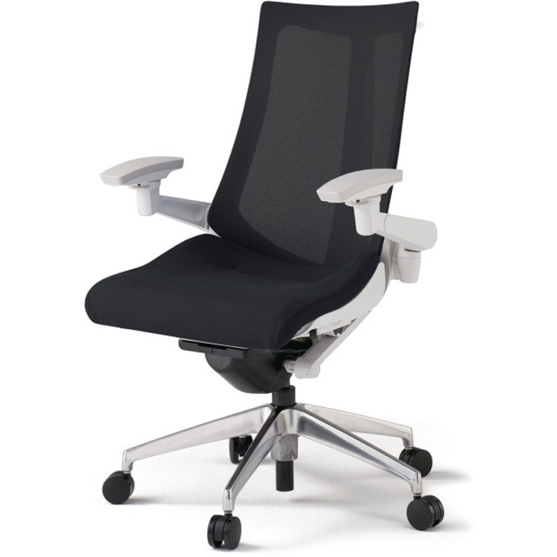 KG-477JVH-ZWT1 アクトチェア 可動肘 ハンガー ランバーサポートなし アルミミラー脚 メッシュJV ナイロンキャスター<配送時組立サービス付> 1台 イトーキ 【通販モノタロウ】