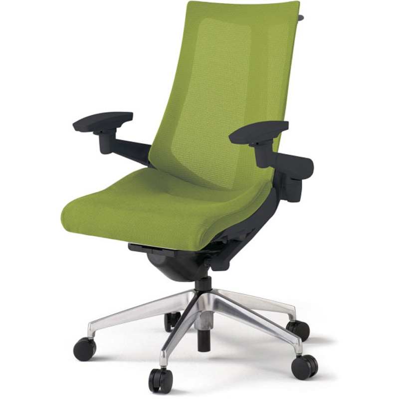 KG-477JVHM-ZTQ6 アクトチェア 可動肘 ハンガー ランバーサポートなし アルミミラー脚 メッシュJV ウレタンキャスター<配送時組立サービス付> 1台 イトーキ 【通販モノタロウ】