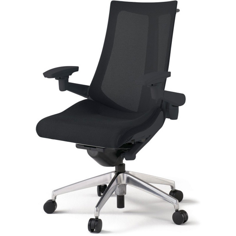 KG-477JVHM-ZTT1 アクトチェア 可動肘 ハンガー ランバーサポートなし アルミミラー脚 メッシュJV ウレタンキャスター<配送時組立サービス付> 1台 イトーキ 【通販モノタロウ】