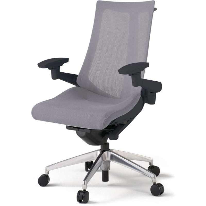 KG-477JVHM-ZTW6 アクトチェア 可動肘 ハンガー ランバーサポートなし アルミミラー脚 メッシュJV ウレタンキャスター<配送時組立サービス付> 1台 イトーキ 【通販モノタロウ】