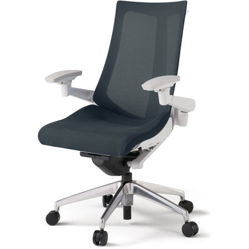 KG-477JVHM-ZWW2 アクトチェア 可動肘 ハンガー ランバーサポートなし アルミミラー脚 メッシュJV ウレタンキャスター<配送時組立サービス付> 1台 イトーキ 【通販モノタロウ】