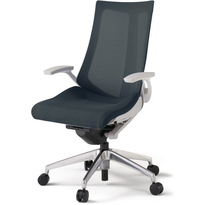 KG-475JV-ZNW2 アクトチェア 固定肘 ランバーサポートなし アルミミラー脚 メッシュJV ナイロンキャスター<配送時組立サービス付> 1台 イトーキ 【通販モノタロウ】