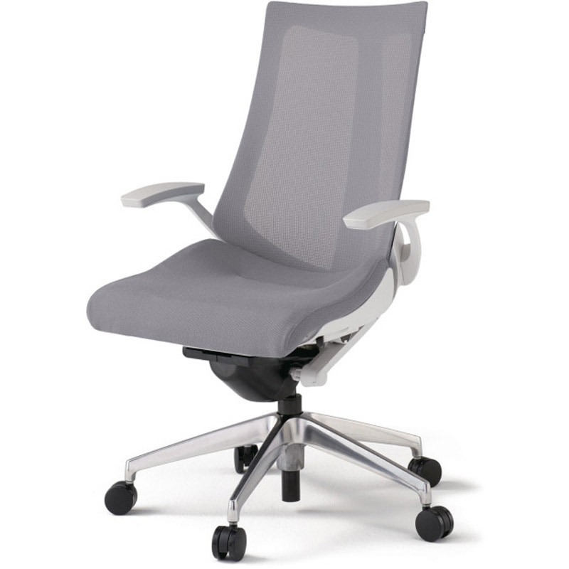 KG-475JV-ZWW6 アクトチェア 固定肘 ランバーサポートなし アルミミラー脚 メッシュJV ナイロンキャスター<配送時組立サービス付> 1台 イトーキ 【通販モノタロウ】