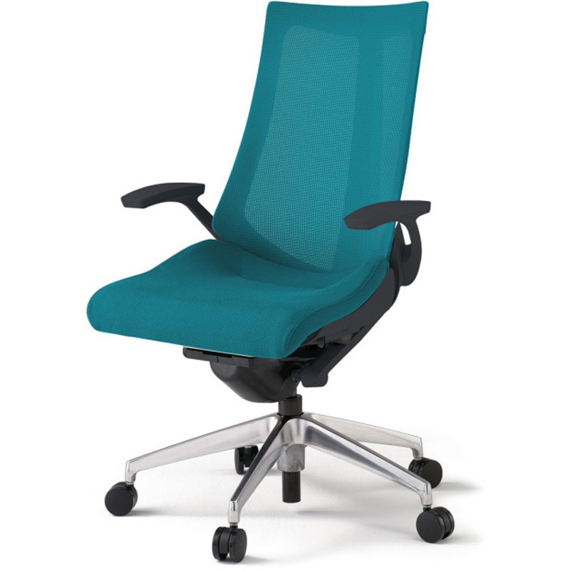 KG-475JVM-ZTA3 アクトチェア 固定肘 ランバーサポートなし アルミミラー脚 メッシュJV ウレタンキャスター<配送時組立サービス付> 1台 イトーキ 【通販モノタロウ】