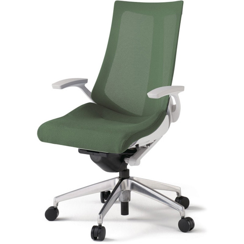 KG-475JVM-ZWQ2 アクトチェア 固定肘 ランバーサポートなし アルミミラー脚 メッシュJV ウレタンキャスター<配送時組立サービス付> 1台 イトーキ 【通販モノタロウ】