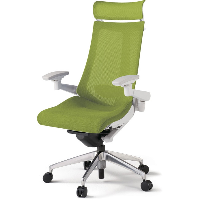 KG-457JVX-ZWQ6 アクトチェア エクストラハイバック 可動肘 ハンガー ランバーサポート付 アルミミラー脚 メッシュJV ナイロンキャスター<配送時組立サービス付> 1台 イトーキ 【通販モノタロウ】