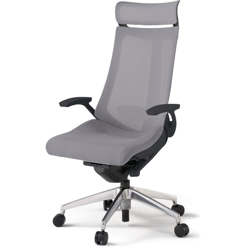 KG-455JVE-ZTW6 アクトチェア エクストラハイバック 固定肘 ランバーサポート付 アルミミラー脚 メッシュJV ナイロンキャスター<配送時組立サービス付> 1台 イトーキ 【通販モノタロウ】 76,890円