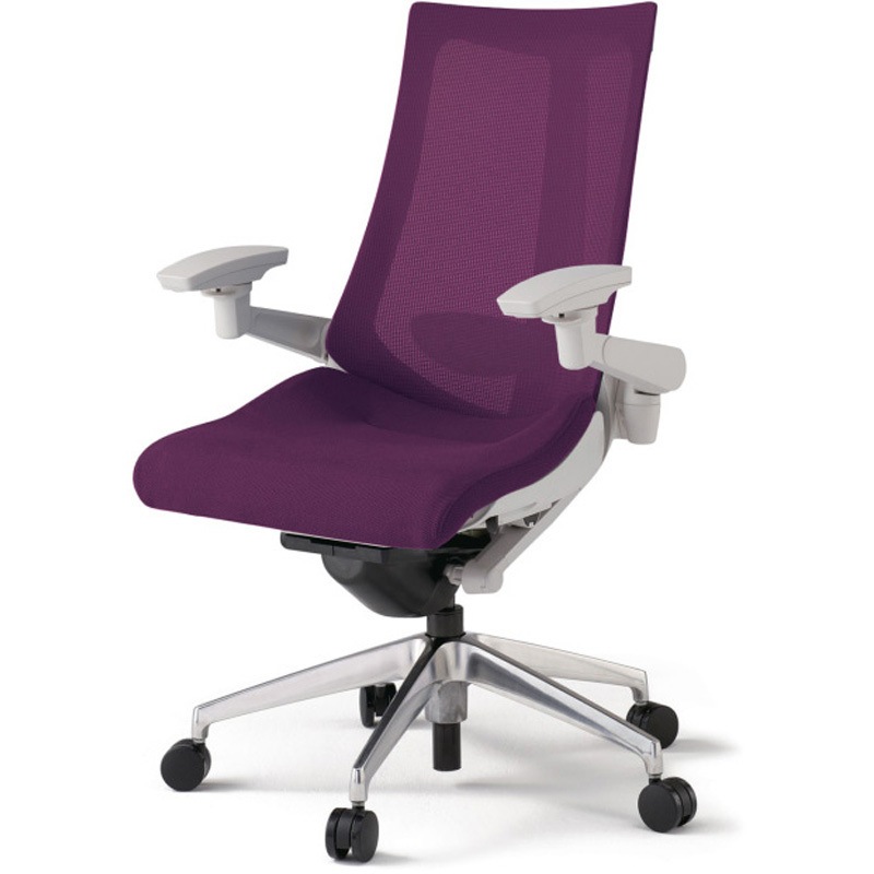 KG-457JV-ZNX7 アクトチェア 可動肘 ランバーサポート付 アルミミラー脚 メッシュJV ナイロンキャスター<配送時組立サービス付> 1台 イトーキ 【通販モノタロウ】