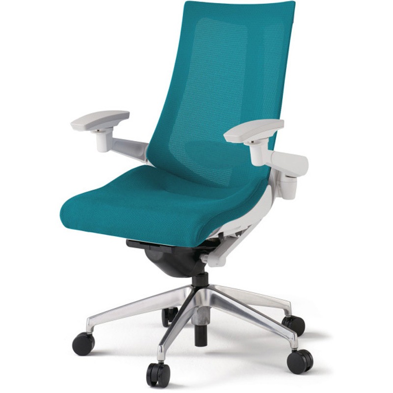 KG-457JV-ZWA3 アクトチェア 可動肘 ランバーサポート付 アルミミラー脚 メッシュJV ナイロンキャスター<配送時組立サービス付> 1台 イトーキ 【通販モノタロウ】