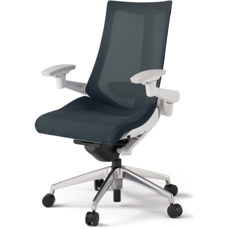 KG-457JV-ZWW2 アクトチェア 可動肘 ランバーサポート付 アルミミラー脚 メッシュJV ナイロンキャスター<配送時組立サービス付> 1台 イトーキ 【通販モノタロウ】 76,890円