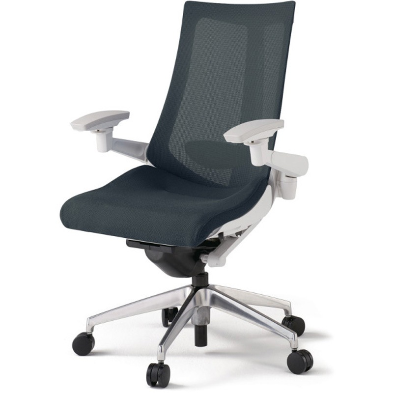 KG-457JVM-ZWW2 アクトチェア 可動肘 ランバーサポート付 アルミミラー脚 メッシュJV ウレタンキャスター<配送時組立サービス付> 1台 イトーキ 【通販モノタロウ】 76,890円