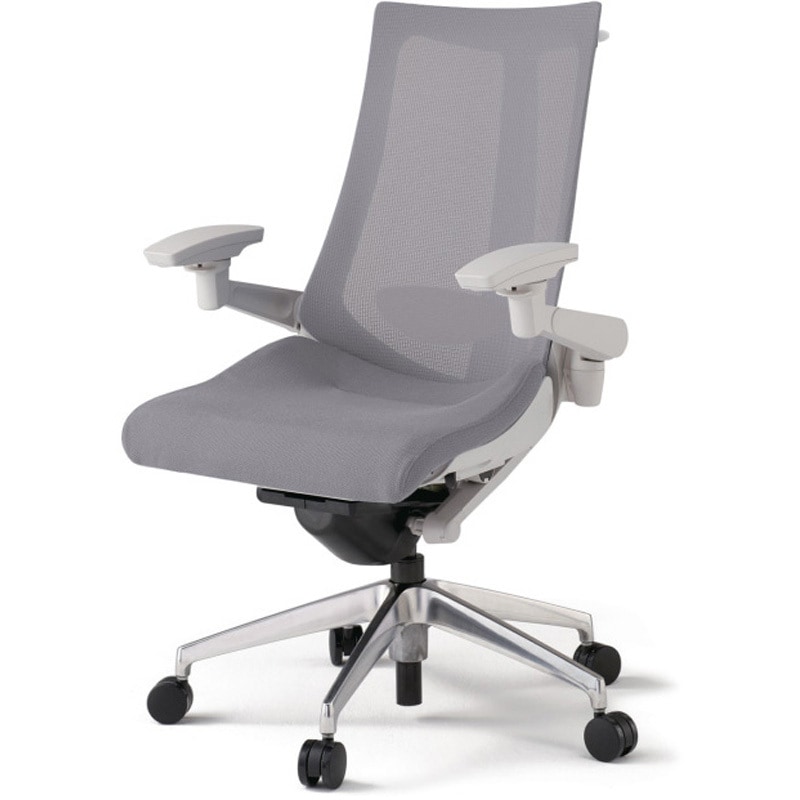 KG-457JVH-ZNW6 アクトチェア 可動肘 ハンガー ランバーサポート付 アルミミラー脚 メッシュJV ナイロンキャスター<配送時組立サービス付> 1台 イトーキ 【通販モノタロウ】