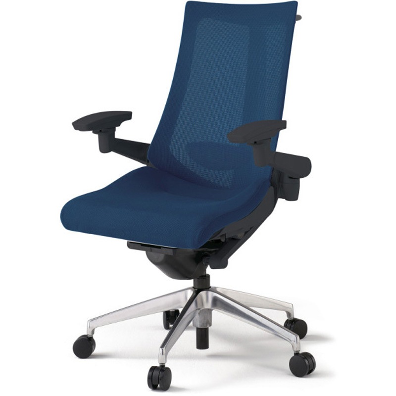 KG-457JVH-ZTB2 アクトチェア 可動肘 ハンガー ランバーサポート付 アルミミラー脚 メッシュJV ナイロンキャスター<配送時組立サービス付> 1台 イトーキ 【通販モノタロウ】