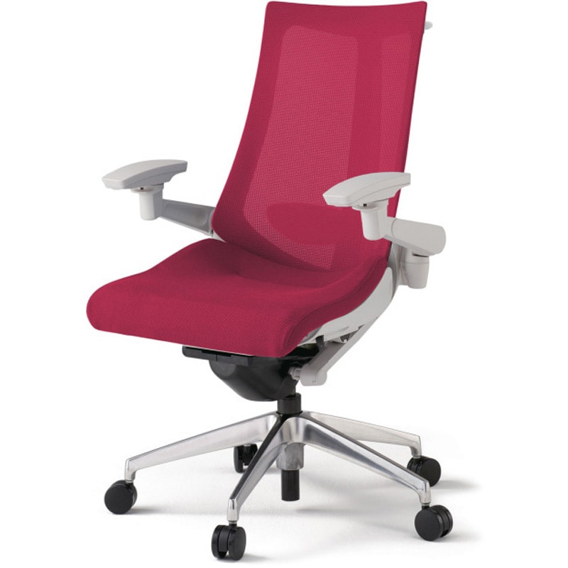 KG-457JVHM-ZNM4 アクトチェア 可動肘 ハンガー ランバーサポート付 アルミミラー脚 メッシュJV ウレタンキャスター<配送時組立サービス付> 1台 イトーキ 【通販モノタロウ】