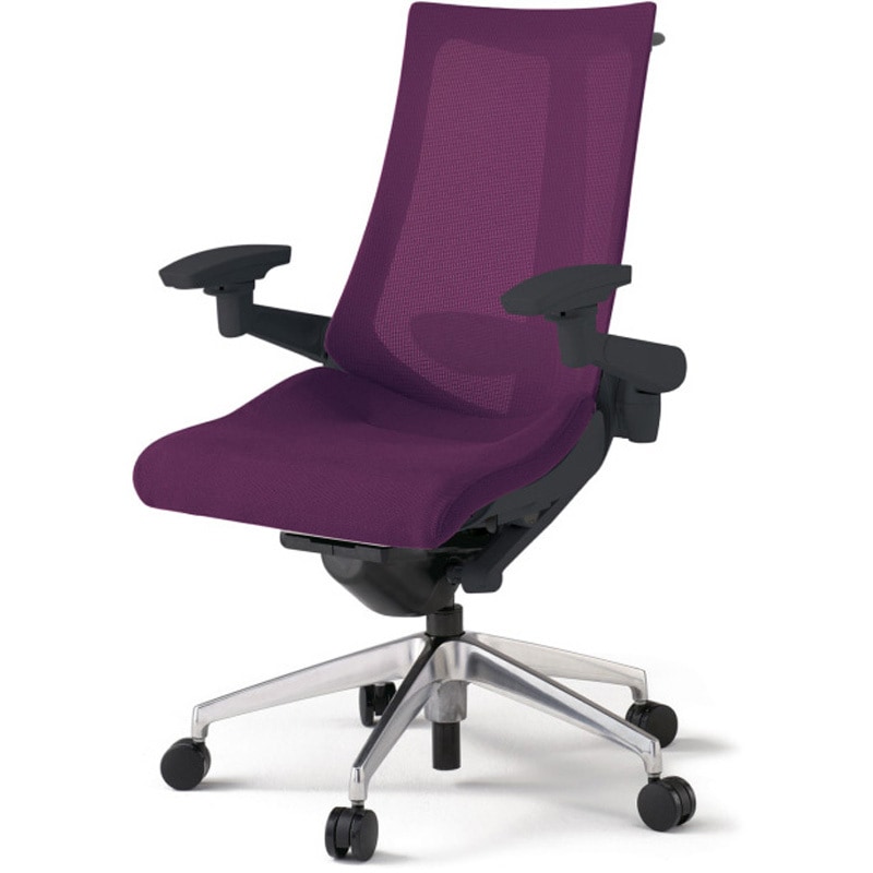 KG-457JVHM-ZTX7 アクトチェア 可動肘 ハンガー ランバーサポート付 アルミミラー脚 メッシュJV ウレタンキャスター<配送時組立サービス付> 1台 イトーキ 【通販モノタロウ】