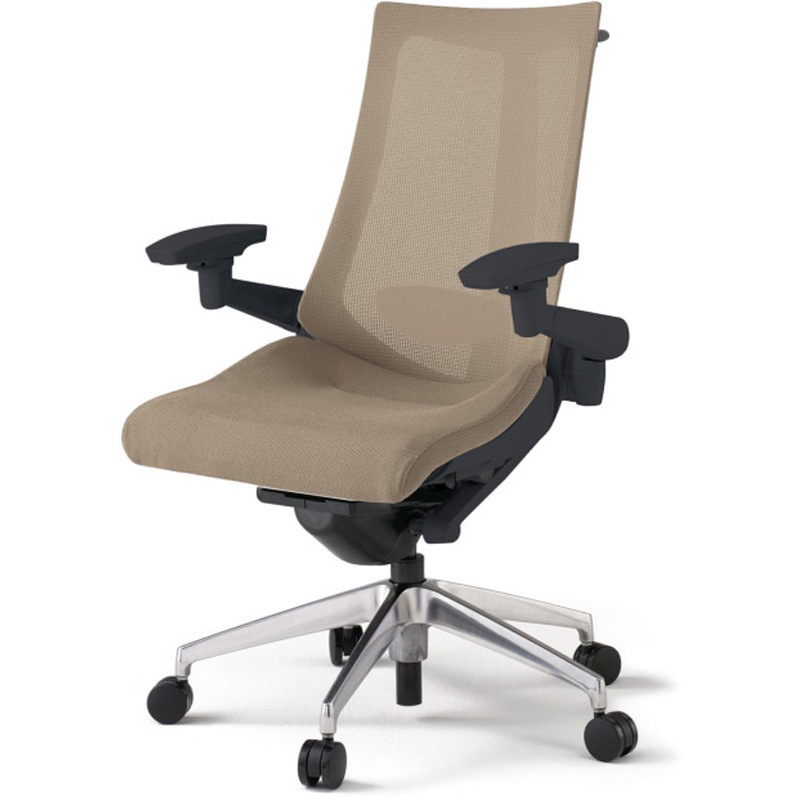 KG-457JVHM-ZTY3 アクトチェア 可動肘 ハンガー ランバーサポート付 アルミミラー脚 メッシュJV ウレタンキャスター<配送時組立サービス付> 1台 イトーキ 【通販モノタロウ】