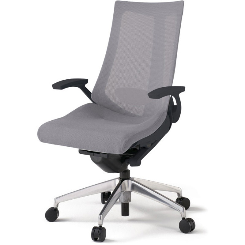 KG-455JVM-ZTW6 アクトチェア 固定肘 ランバーサポート付 アルミミラー脚 メッシュJV ウレタンキャスター<配送時組立サービス付> 1台 イトーキ 【通販モノタロウ】 65,890円