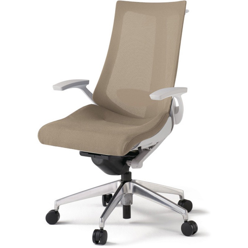 KG-455JVHM-ZNY3 アクトチェア 固定肘 ハンガー ランバーサポート付 アルミミラー脚 メッシュJV ウレタンキャスター<配送時組立サービス付> 1台 イトーキ 【通販モノタロウ】