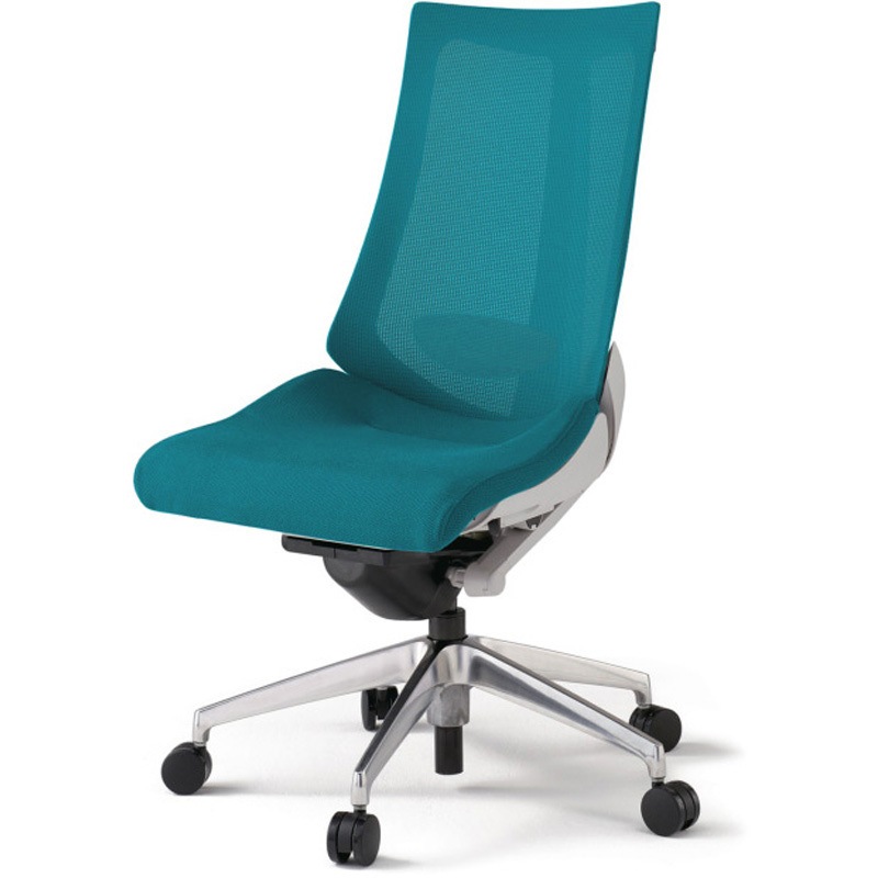 KG-450JVM-ZNA3 アクトチェア 肘なし ランバーサポート付 アルミミラー脚 メッシュJV ウレタンキャスター<配送時組立サービス付> 1台 イトーキ 【通販モノタロウ】