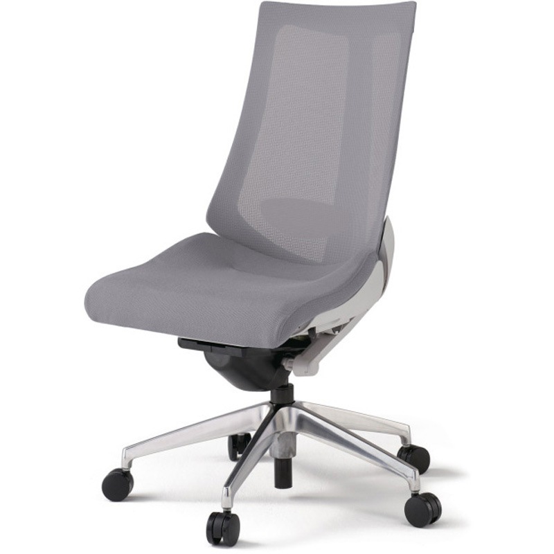 KG-450JVM-ZNW6 アクトチェア 肘なし ランバーサポート付 アルミミラー脚 メッシュJV ウレタンキャスター<配送時組立サービス付> 1台 イトーキ 【通販モノタロウ】