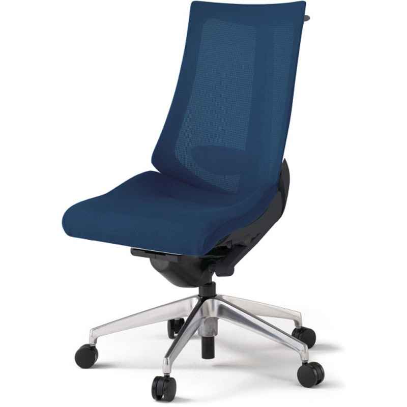 KG-450JVH-ZTB2 アクトチェア 肘なし ハンガー ランバーサポート付 アルミミラー脚 メッシュJV ナイロンキャスター<配送時組立サービス付> 1台 イトーキ 【通販モノタロウ】