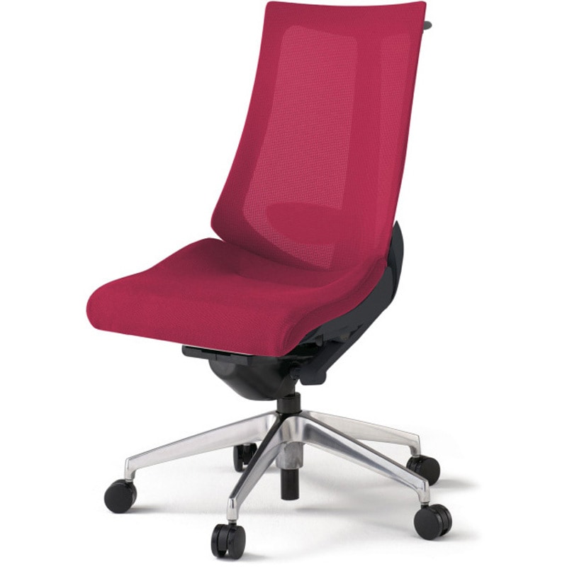 KG-450JVHM-ZTM4 アクトチェア 肘なし ハンガー ランバーサポート付 アルミミラー脚 メッシュJV ウレタンキャスター<配送時組立サービス付> 1台 イトーキ 【通販モノタロウ】