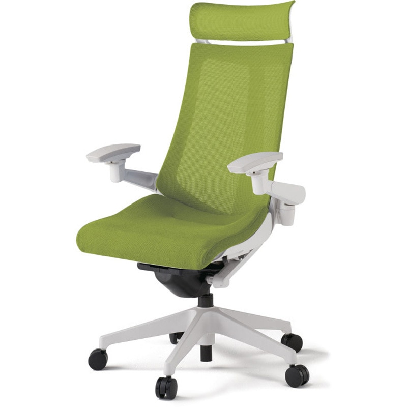 KG-477JVEM-W9Q6 アクトチェア エクストラハイバック 可動肘 ランバーサポートなし 樹脂脚 メッシュJV ウレタンキャスター<配送時組立サービス付> 1台 イトーキ 【通販モノタロウ】