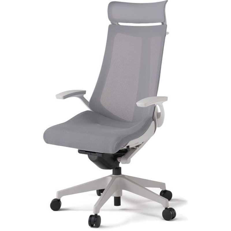 KG-475JVX-GNW6 アクトチェア エクストラハイバック 固定肘 ハンガー ランバーサポートなし 樹脂脚 メッシュJV ナイロンキャスター<配送時組立サービス付> 1台 イトーキ 【通販モノタロウ】